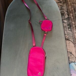 Lululemon Athletica Pink Crossbody Bag